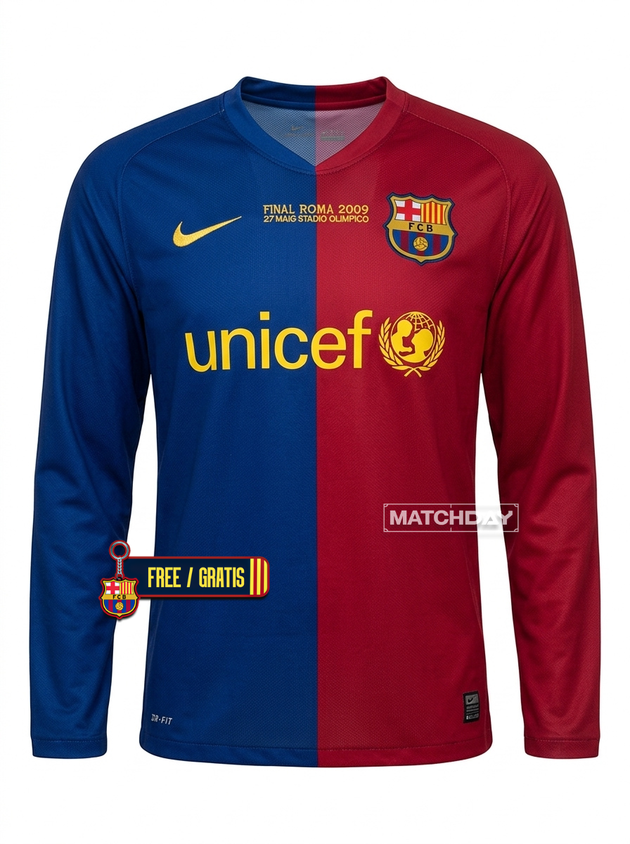 Jersey Retro Long Sleeve Champions League 2008/09