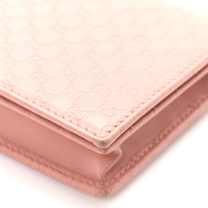 Microguccissima Crossbody Wallet Soft Pink