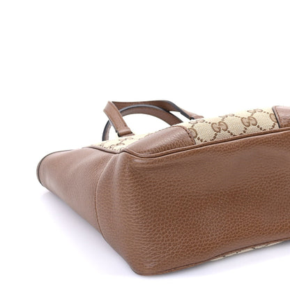 Monogram Small Bree Tote Beige Tabacco