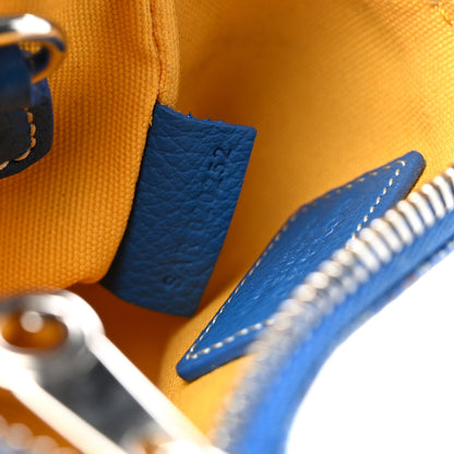 Goyardine Nano Senat Key Pouch Blue