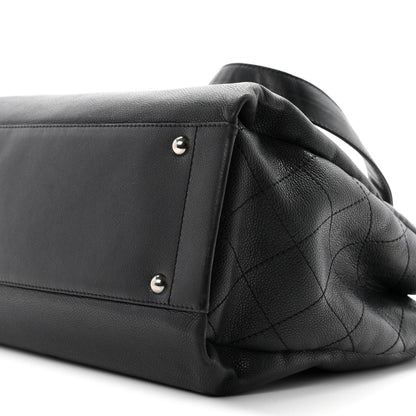 Caviar Executive Cerf Shopper Tote Black