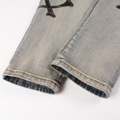Jeans Amr Black Bones Blue