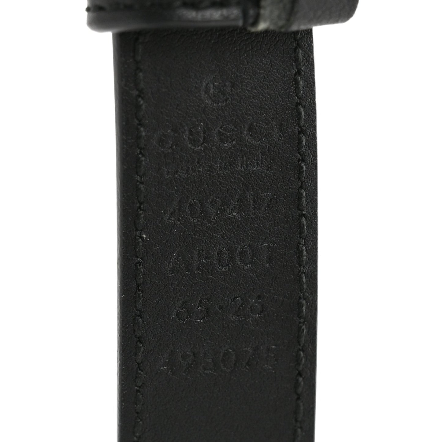 Calfskin Double G 20mm Belt 65 26 Black