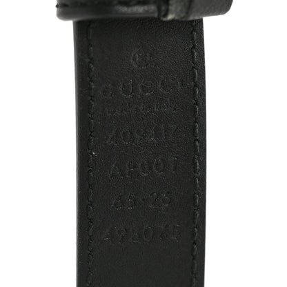 Calfskin Double G 20mm Belt 65 26 Black