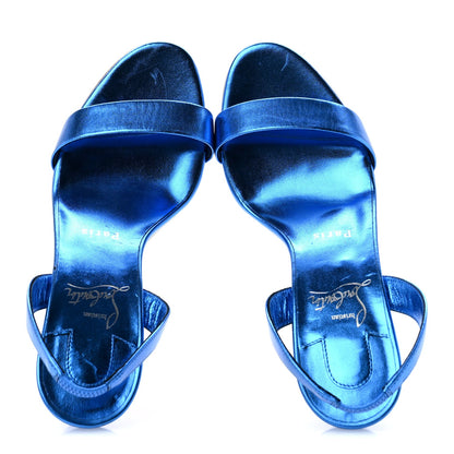 Kid Laminato O Marylin 85 Slingback Sandal Heels 36.5 Alize