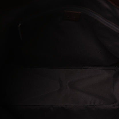 Monogram Medium Tote  Dark Brown