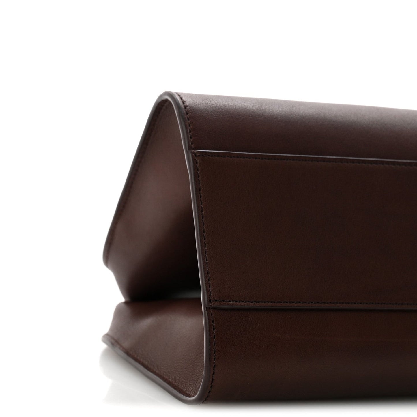 Polished Saddle Calfskin Peggy Clutch Burgundy