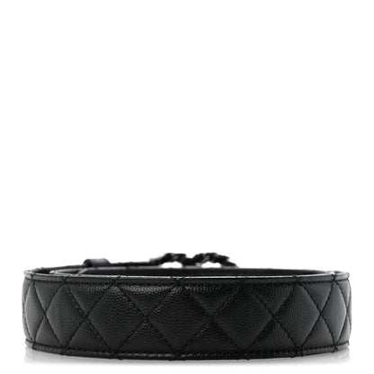 Caviar Quilted CC Chain Belt 80 32 Black