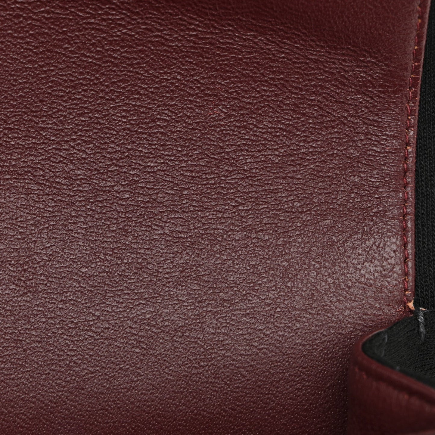Jersey Quilted Medium Double Flap Black