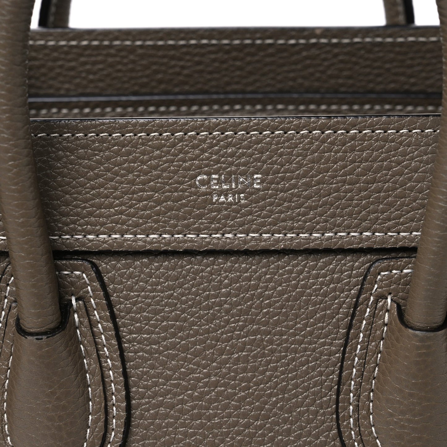 Drummed Calfskin Nano Luggage Souris