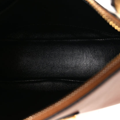 Soft Calfskin Arque Shoulder Bag  Cognac