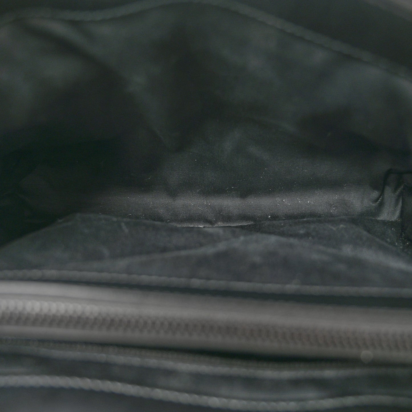 Calfskin Y Quilted Monogram Monochrome Medium Loulou Chain Satchel Black