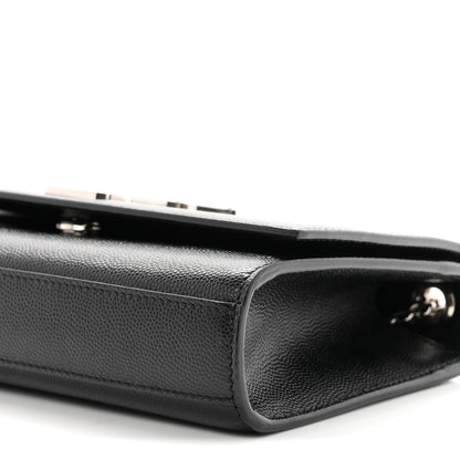 Grain De Poudre Small Classic Monogram Kate Satchel Black