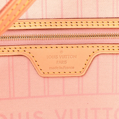 Damier Azur Neo Neverfull MM Rose Ballerine