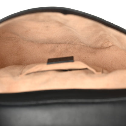 Guccissima Web Medium Padlock Messenger Shoulder Bag Black