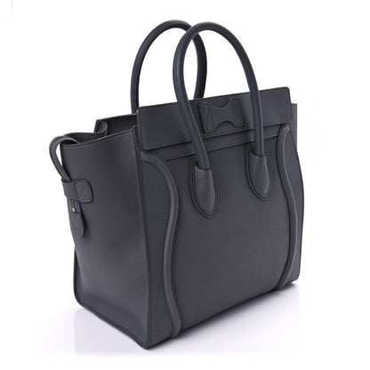 Drummed Calfskin Mini Luggage  Kohl