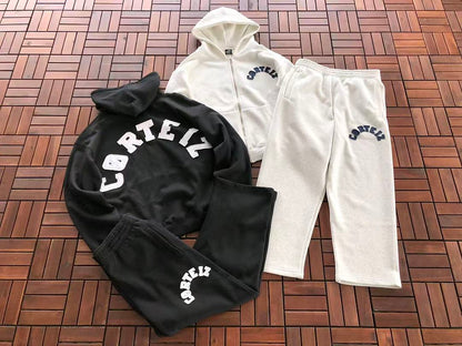 TOP￥~185 PANTS￥~169 C🔥RT🔥🔥Z HOODIE TROUSERS FLEECE