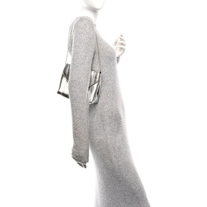 Metallic Eelskin Bobbi Bag Silver