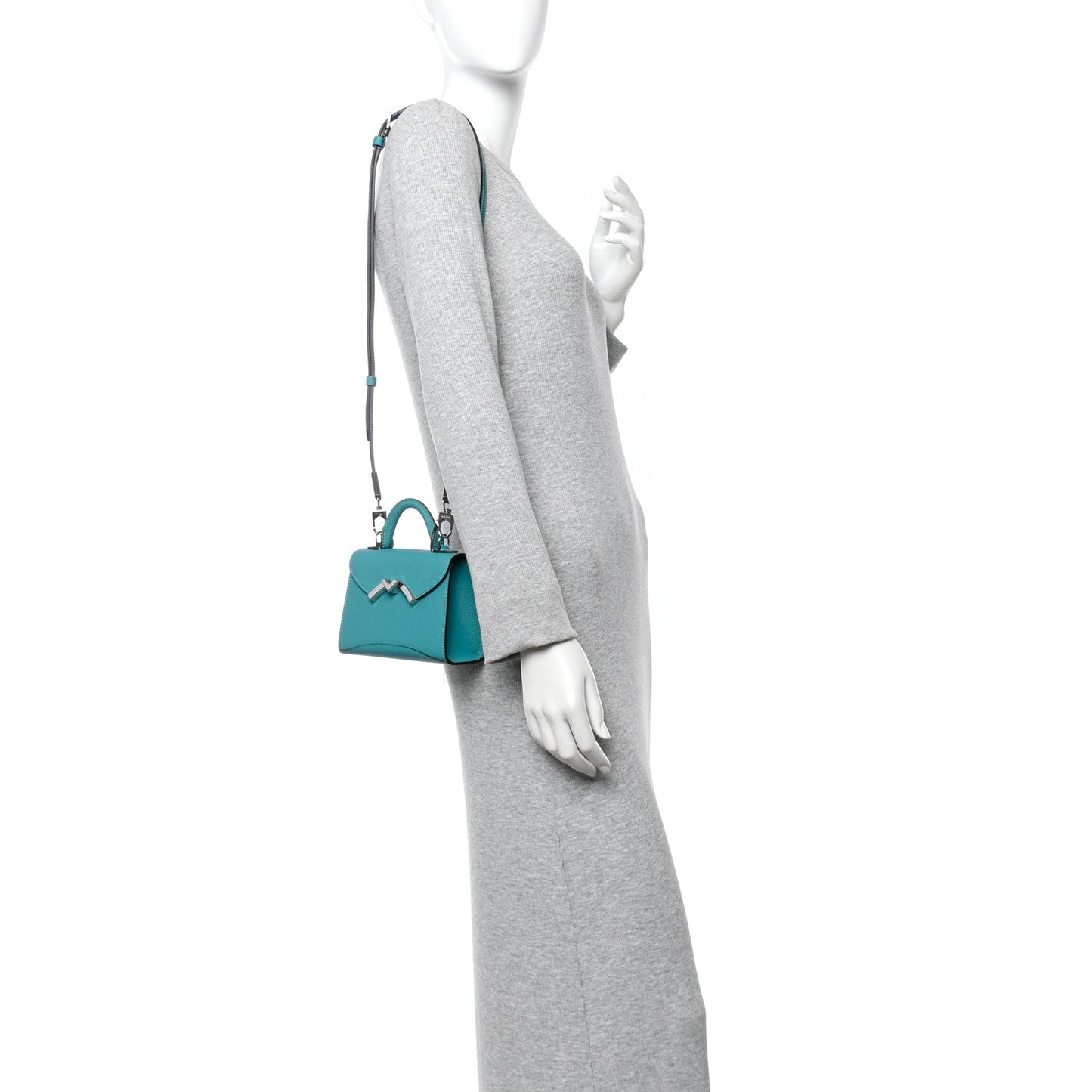 Carat Calfskin Gabrielle Nano Lagoon