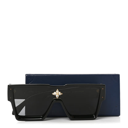 Acetate Swarovski Crystal Cyclone Sunglasses Z1578E Black
