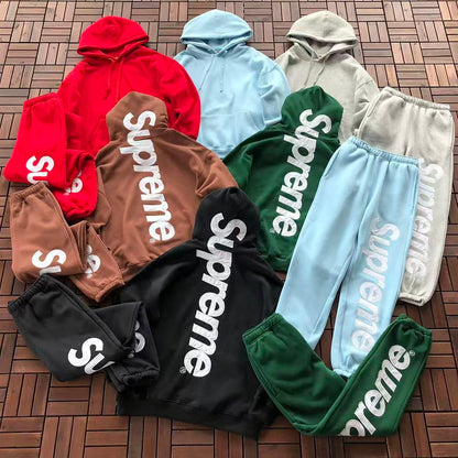 TOP￥~125 PANTS￥~119 S🔥P🔥E🔥E HOODIE TROUSERS FLEECE