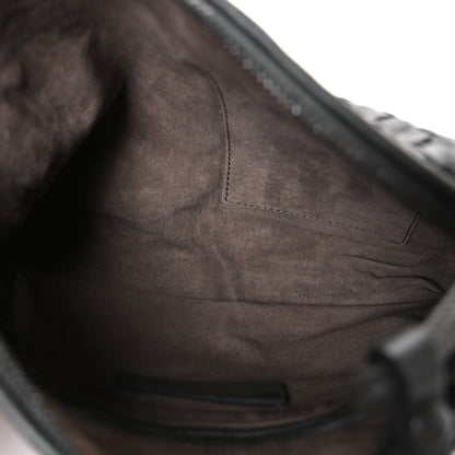 Nappa Intrecciato Nodini Crossbody Messenger New Light Grey