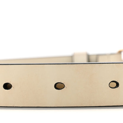 Calfskin Saddle Belt 80 32 White