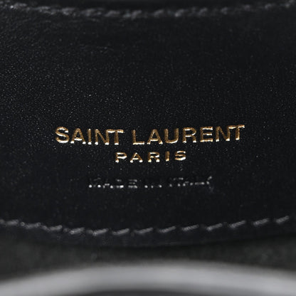 Shiny Calfskin Le 37 Mini Bucket Bag Black