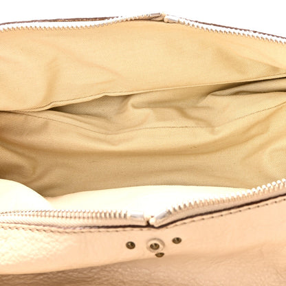 Grained Calfskin Paddington Shopping Tote Beige