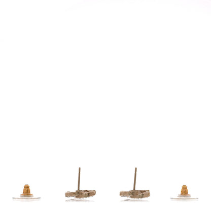Crystal CC Earrings Gold