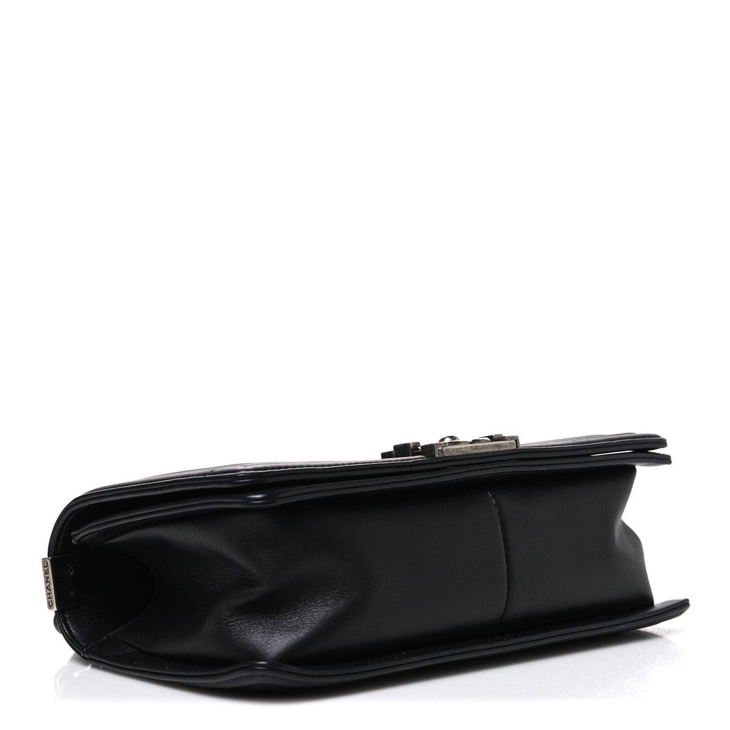 Lambskin Quilted Medium Boy Flap Black