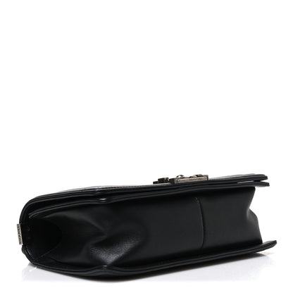 Lambskin Quilted Medium Boy Flap Black
