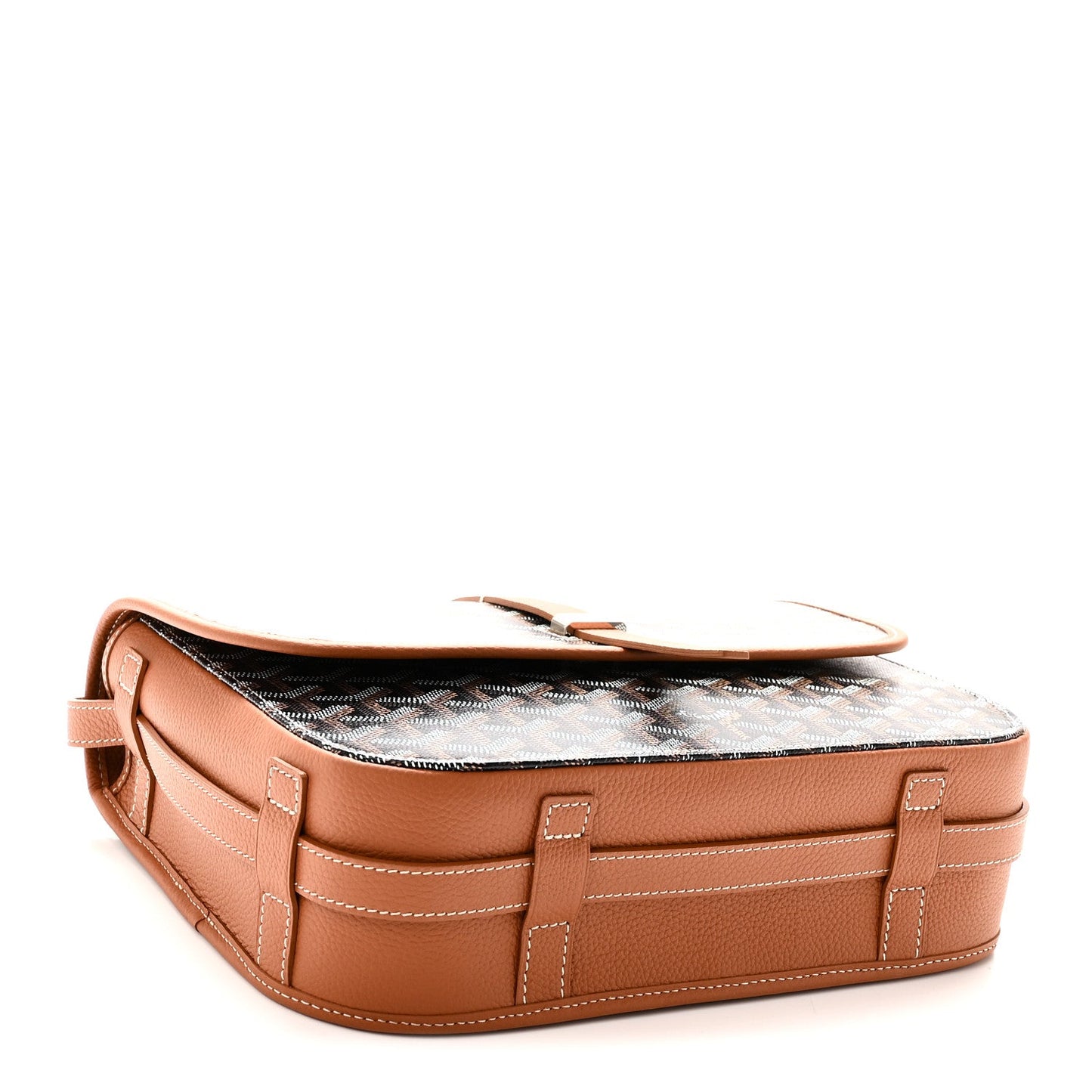 Goyardine Belvedere II MM Messenger Bag Black Gold