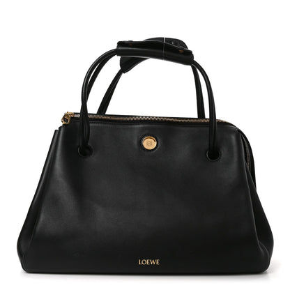 Supple Calfskin Medium Madrid Bag Black