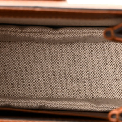 New Canvas Charisma Calfskin Crystal GG Monogram Small Bamboo 1947 Top Handle Bag Camel Ebony