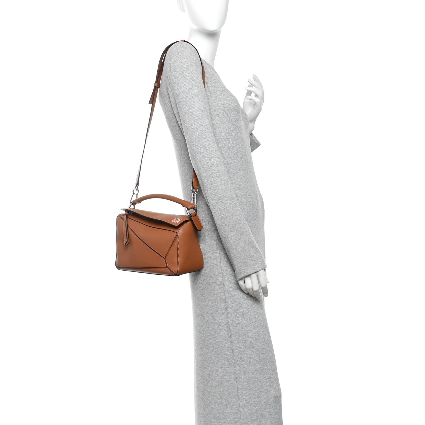 Calfskin Small Puzzle Bag Tan