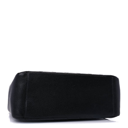 Caviar Quilted Grand Shopping Tote GST Black