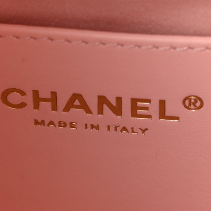 Caviar Quilted Small Chanel 25 Handbag Light Pink