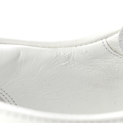 Spazzolato Calzature Donna Triangle Logo 50mm Derby Loafers 38.5 White 38.5 White