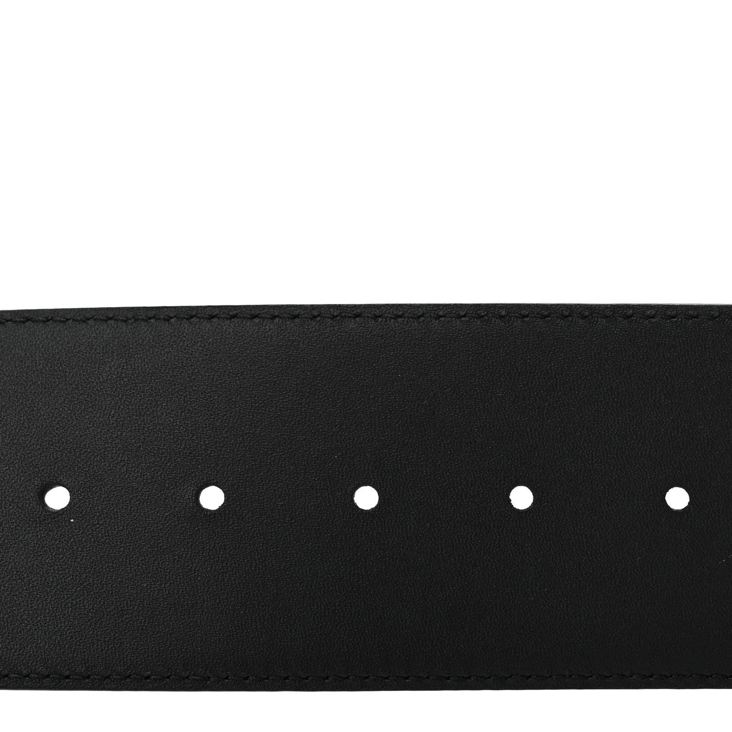 Calfskin LV Initiales Clous Belt 75 30 Black Gold