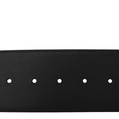 Calfskin LV Initiales Clous Belt 75 30 Black Gold