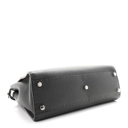 Cuoio Romano Selleria Bi-Color Medium Peekaboo Iconic Satchel Asfalto Latte