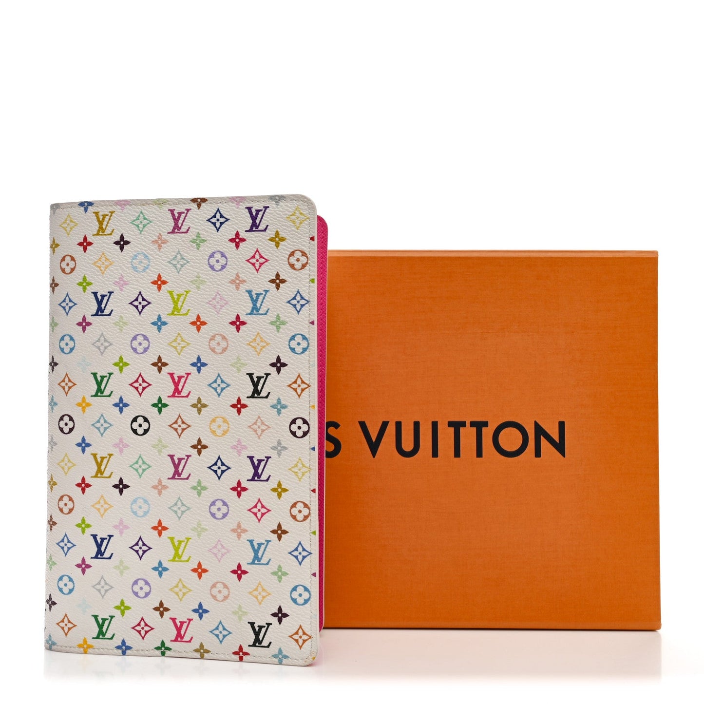 LV X TM Monogram Multicolor Emily Notebook Cover MM White
