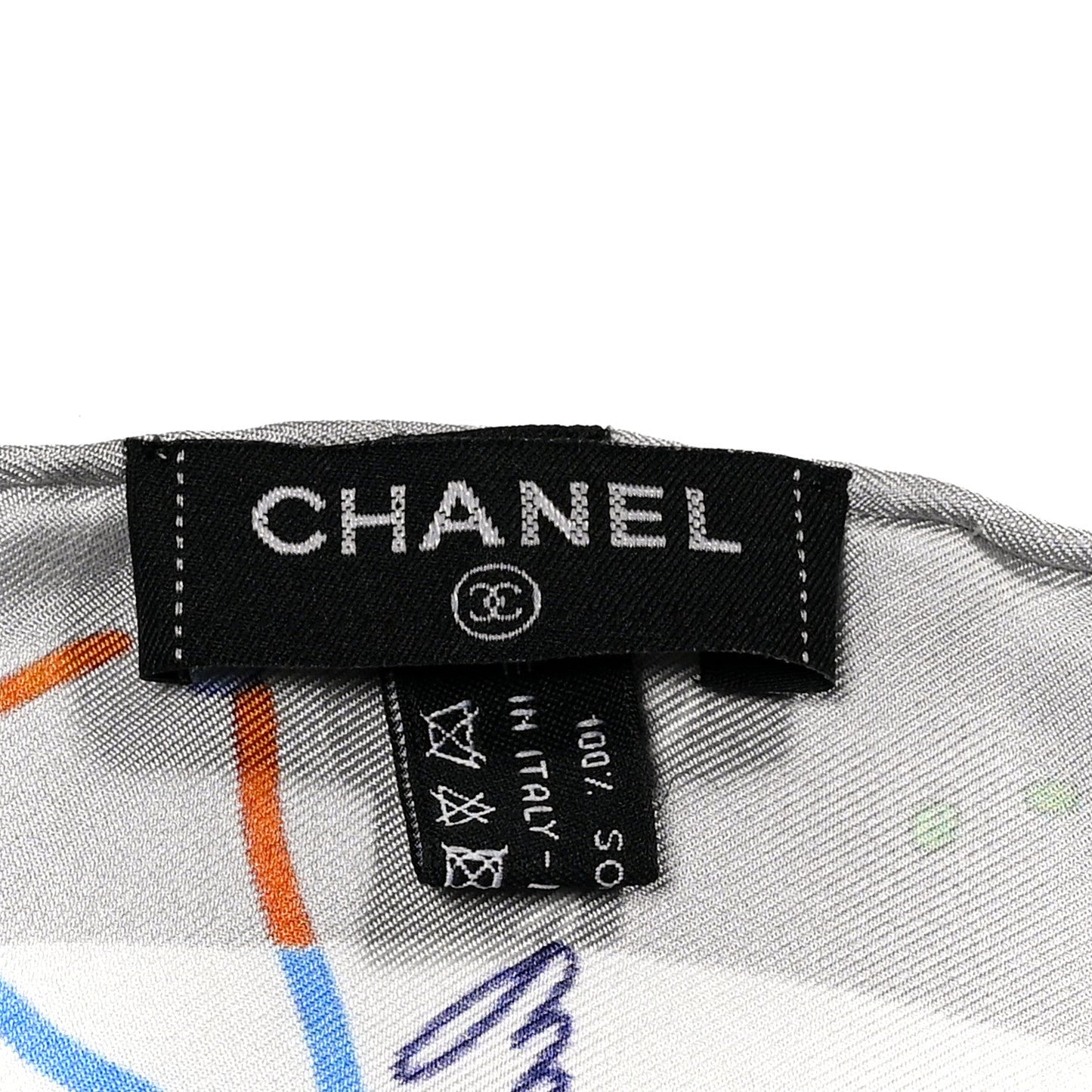 Silk Constellations CC Square Scarf Grey Multicolor