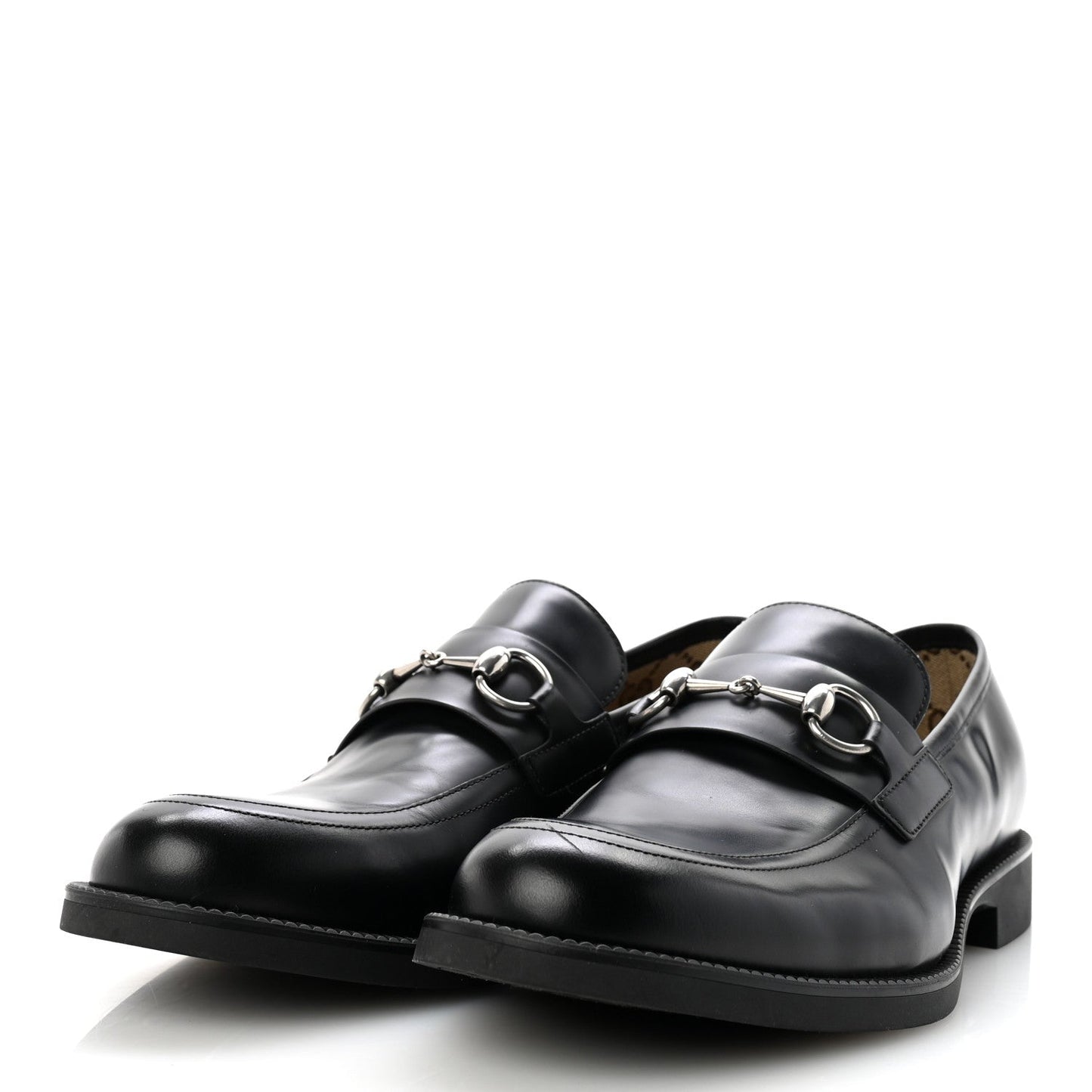Davis Bull Mens Horsebit Loafers 10 Black