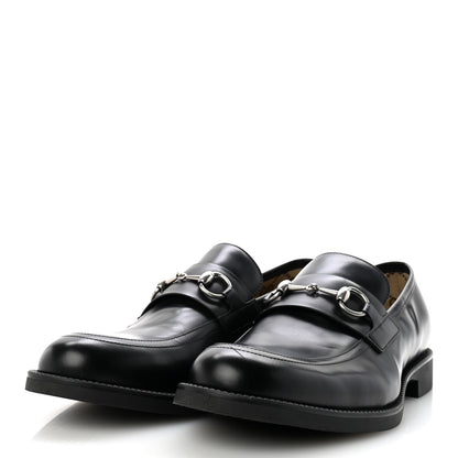 Davis Bull Mens Horsebit Loafers 10 Black