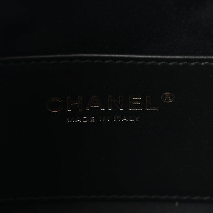 Tweed Quilted Mini Chanel 25 Handbag Black
