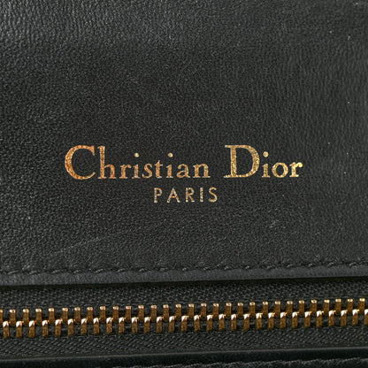 Calfskin Small Diorama Flap Bag Black