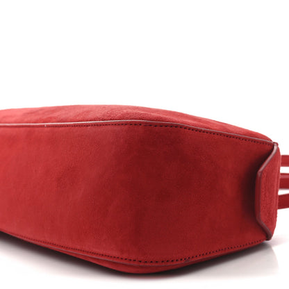 Suede Calfskin Simona Shoulder Bag Rebel