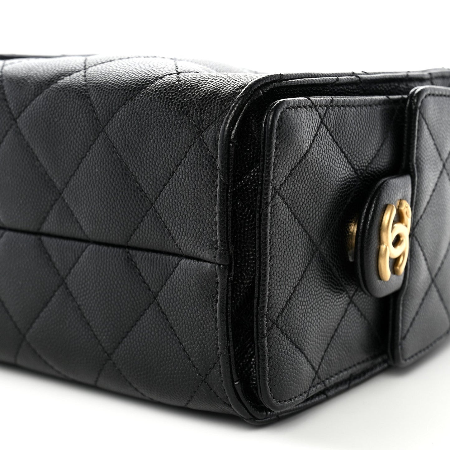Caviar Quilted Mini Chanel 25 Handbag Black